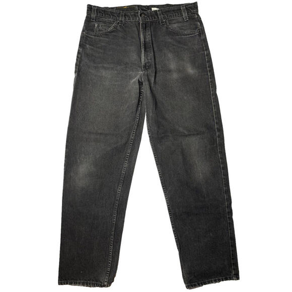 Levi's Other - Vintage Levi's Jeans Mens 36x32 Black Relaxed Fit Straight Leg Dark Wash 90's